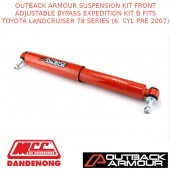 OUTBACK ARMOUR SUSP FRONT ADJ BYPASS EXPD KIT B FITS TOYOTA LC 78S 6 CYL PRE 07